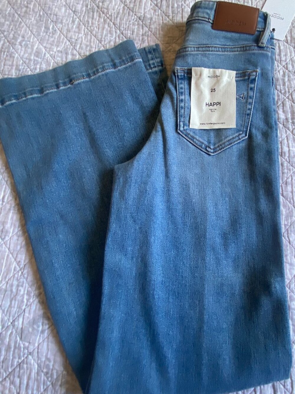 Hidden Brand 'HAPPI" High Rise Flare